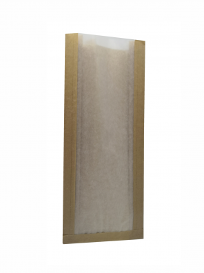 papírový sáček hnědý s pergaminovým oknem