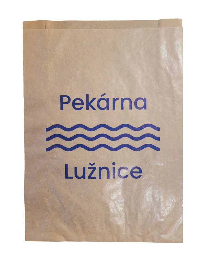 Papírový sáček pekárna Lužnice